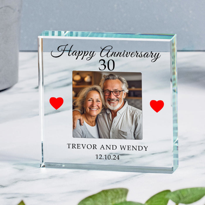 Personalised 30th Anniversary Photo Gift Plaque
