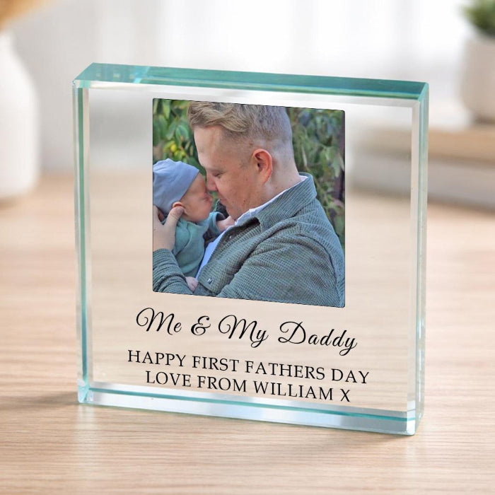Personalised Dad Photo Gift Plaque - Any Message