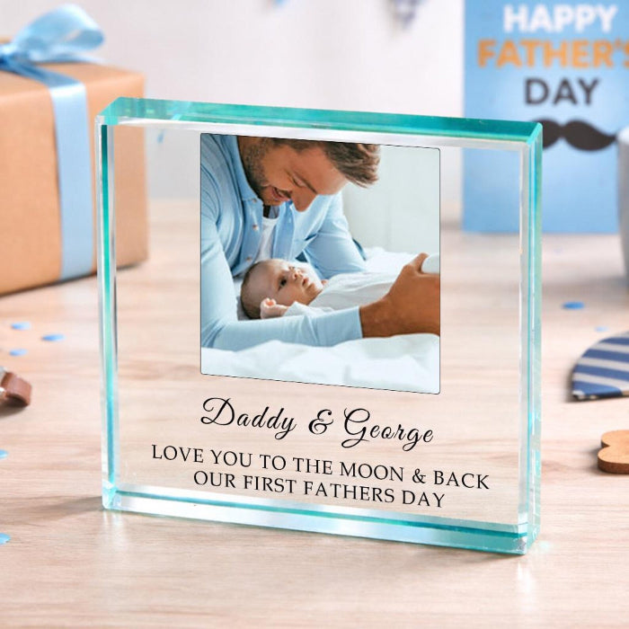 Personalised Dad Photo Gift Plaque - Any Message