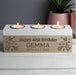 Personalised 40th Birthday Floral Triple Tea Light Box