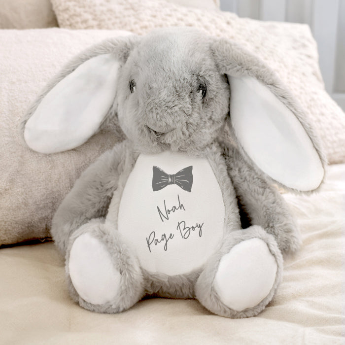 Personalised Page Boy Bunny Teddy - Bow Tie