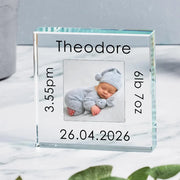 Personalised New Baby Photo Gift Plaque