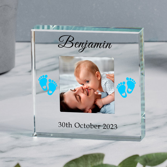 It’s A Boy New Baby Photo Gift Plaque - Gift Boxed