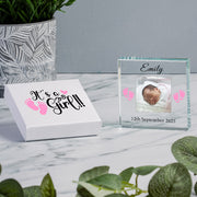 It’s a Girl New Baby Photo Gift Plaque - Gift Boxed