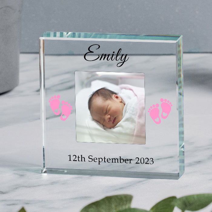 It’s a Girl New Baby Photo Gift Plaque - Gift Boxed
