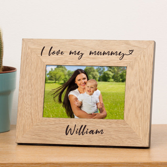 Personalised I Love My Mummy Photo Frame