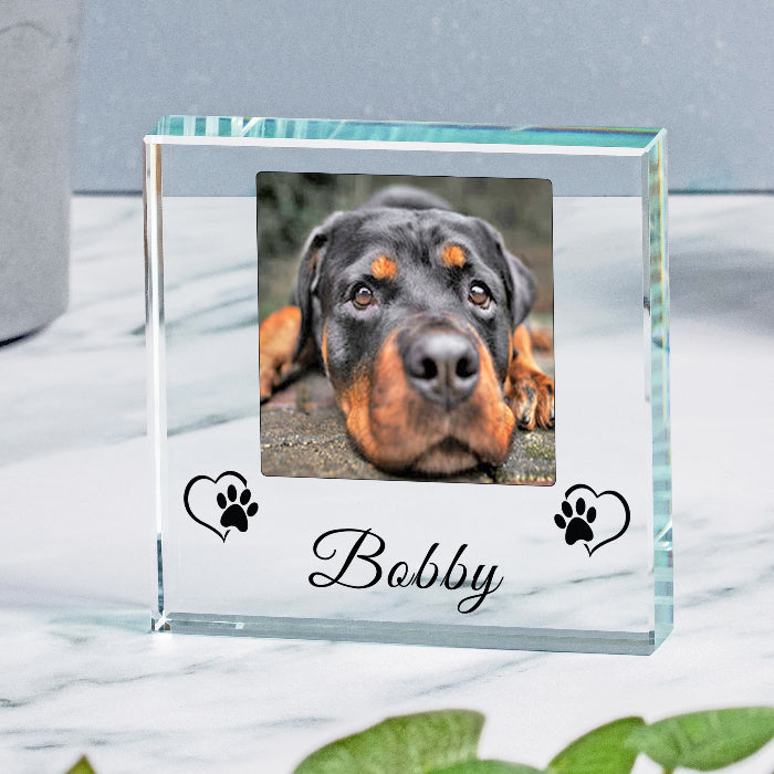 Personalised Dog Name Photo Gift Plaque