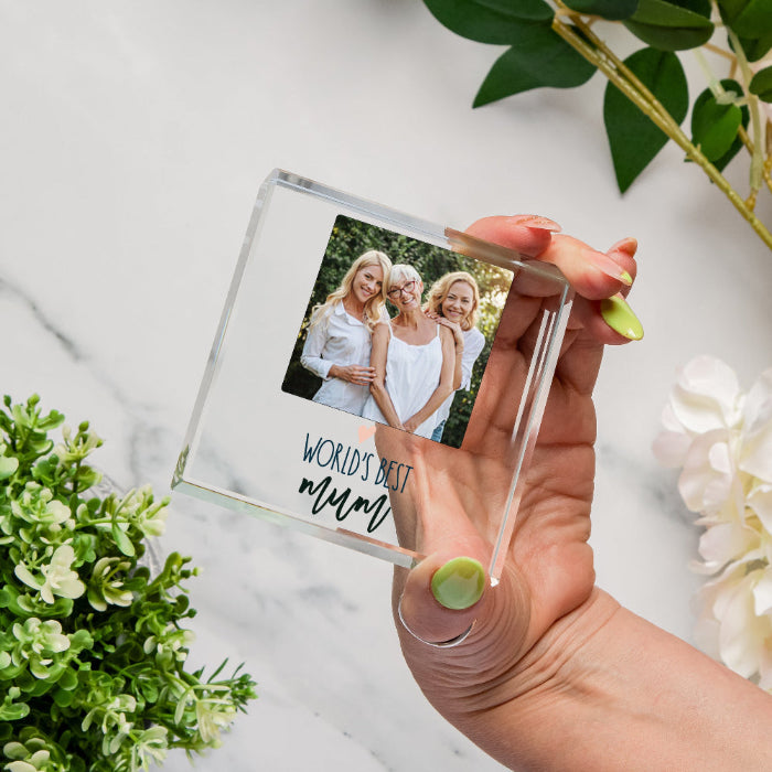 World’s Best Mum Photo Gift Plaque