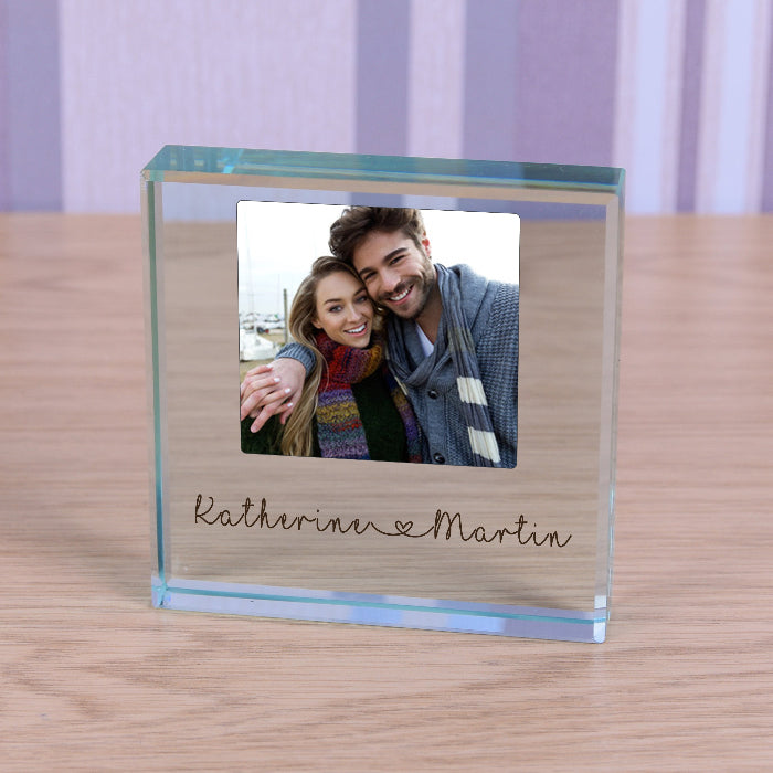 Personalised Couples Photo Gift Plaque