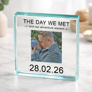 The Day We Met Daddy Photo Gift Plaque