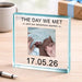 The Day We Met Daddy Photo Gift Plaque