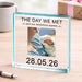 The Day We Met Daddy Photo Gift Plaque
