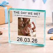 The Day We Met Daddy Photo Gift Plaque