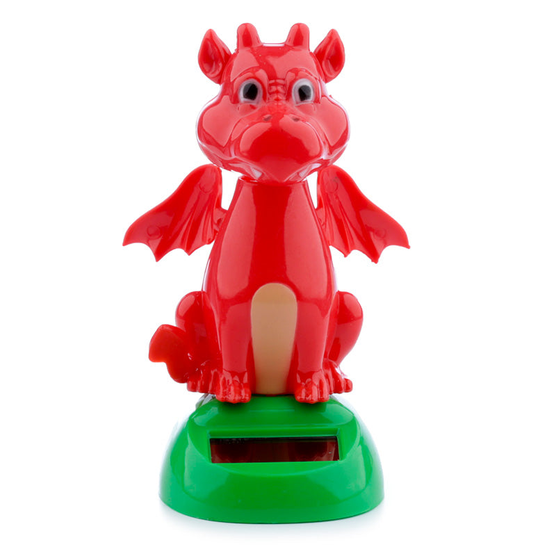 Solar Power Dancing Welsh Red Dragon