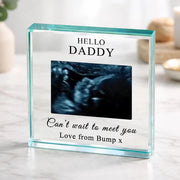 Baby Scan Photo Gift Plaque - Can't Wait To Meet You