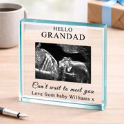 Baby Scan Photo Gift Plaque - Can't Wait To Meet You