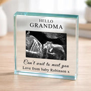 Baby Scan Photo Gift Plaque - Can't Wait To Meet You