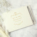Personalised Gold Ornate Wedding Guest Book & Pen