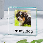 I Love My Dog Photo Gift Plaque