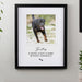Personalised Pet Memorial Photo Upload Black Framed Print