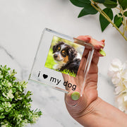 I Love My Dog Photo Gift Plaque