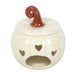 White Curly Pumpkin Oil Burner - Home Decor