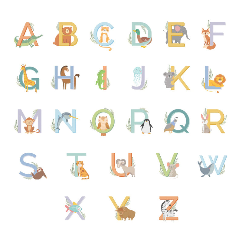 Personalised Animal Alphabet Breakfast Set