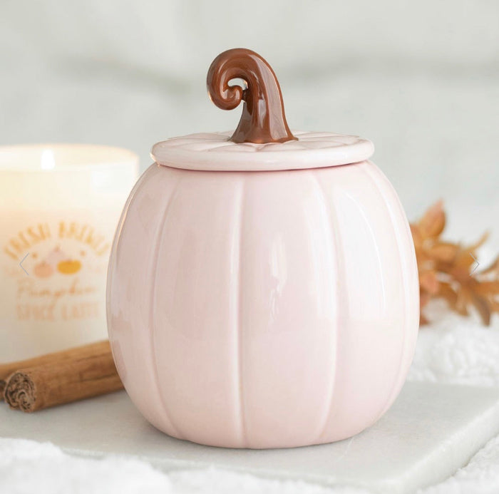 Pink Curly Pumpkin Oil Burner - Home Decor