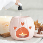 Pink Curly Pumpkin Oil Burner - Home Decor
