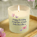 Personalised Birthday Butterfly Frosted Candle