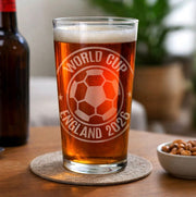 World Cup 2026 England Pint Glass - Any Text