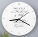 1st Anniversary Wooden Clock