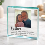 Definition of a Dad Photo Gift Plaque