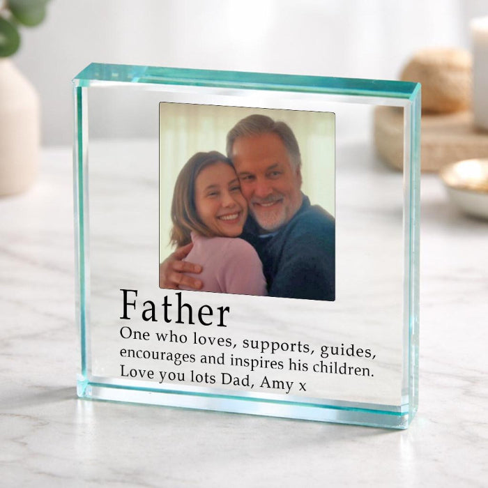 Definition of a Dad Photo Gift Plaque