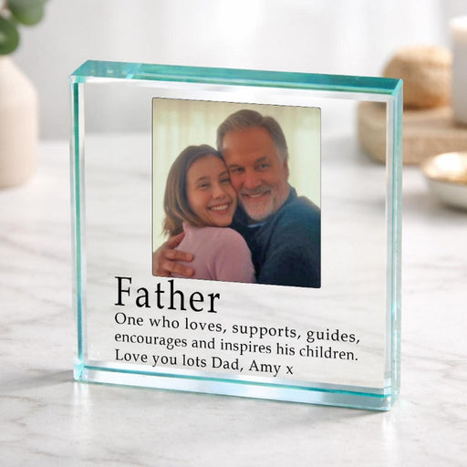 Definition of a Dad Photo Gift Plaque