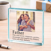 Definition of a Dad Photo Gift Plaque