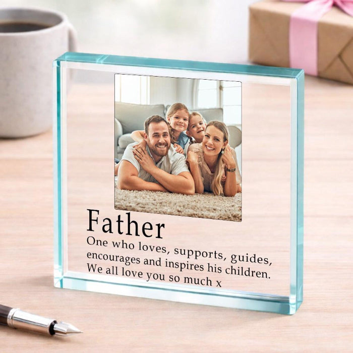 Definition of a Dad Photo Gift Plaque