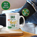 Personalised Dad Best By Par Golf Mug & Socks Gift Set