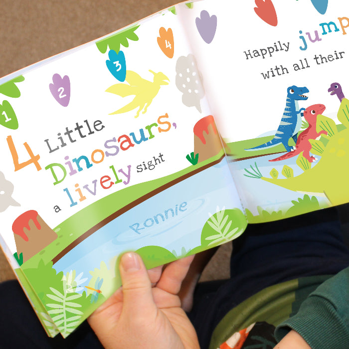 Personalised Dinosaur Story Book & Stacking Toy