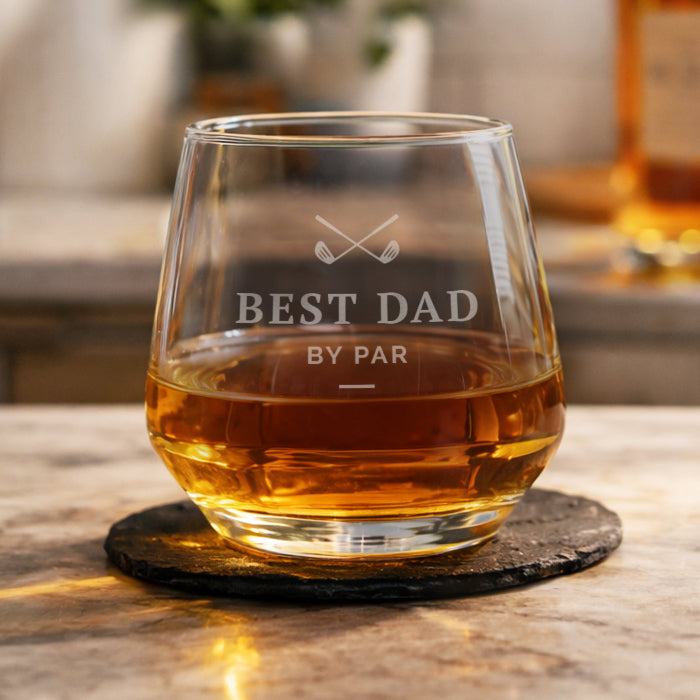 Personalised Golfing Dad Glass Gift