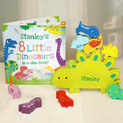 Personalised Dinosaur Story Book & Stacking Toy