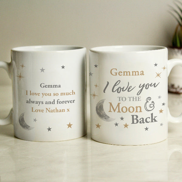 I Love You To The Moon & Back Valentines Day Mug