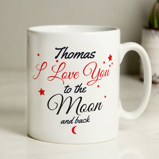 Personalised I Love You To The Moon & Back Mug