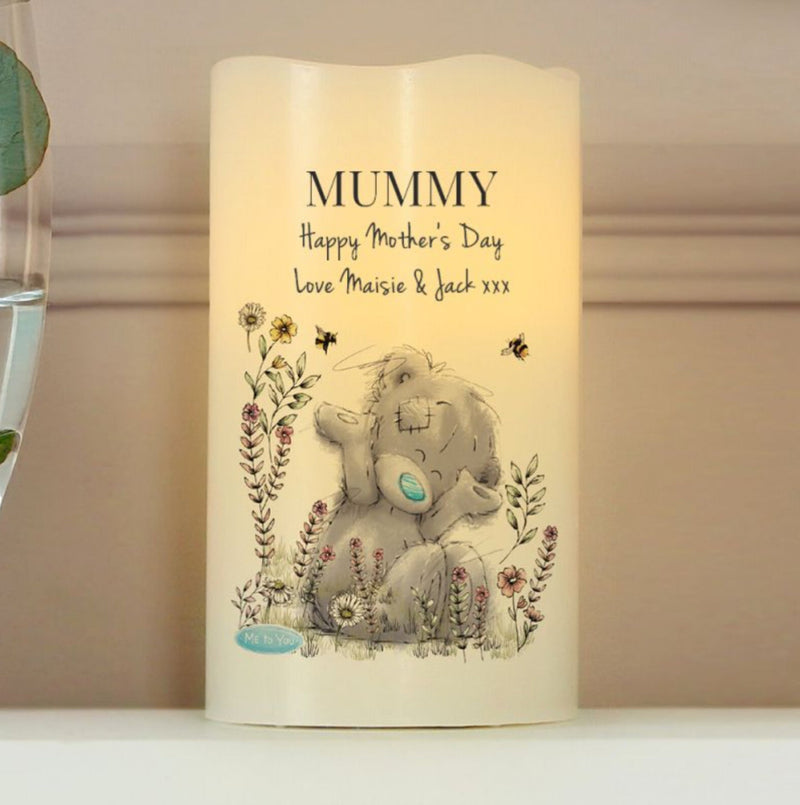 Personalised Me to You Floral Mother’s Day LED Candle
