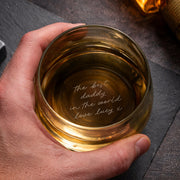 Personalised Gift for Father of the Bride - Custom Whisky Glass