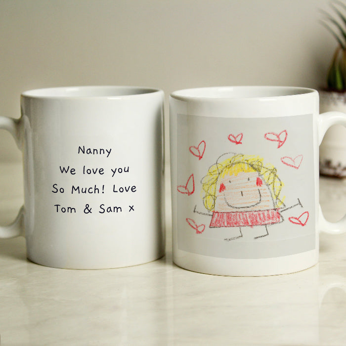 Personalised Children’s Drawing Artwork Photo Upload Mug