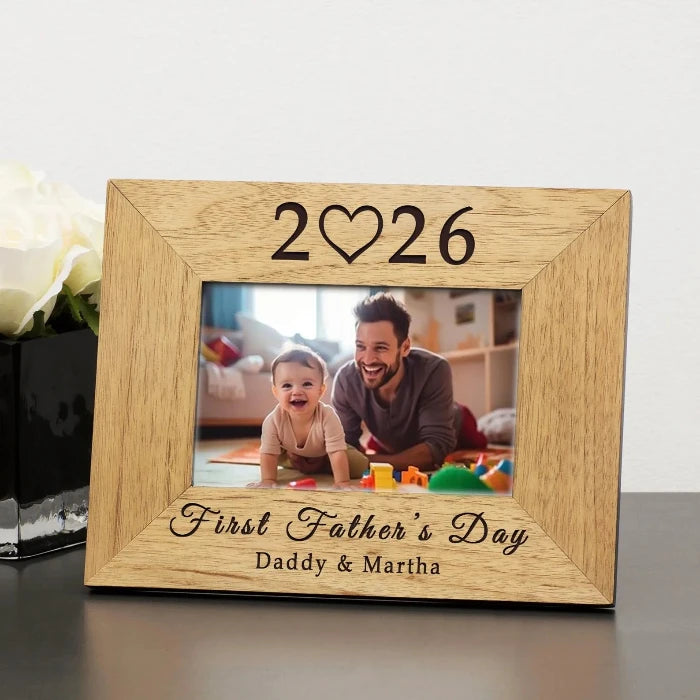 First Father’s Day 2026 Photo Frame - Personalised