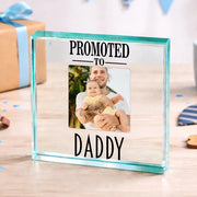 First Father’s Day Photo Gift Plaque - Promoted To Daddy
