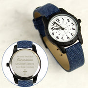 Engraved First Holy Communion Blue Watch
