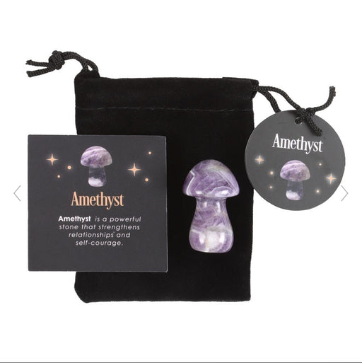 Magical Amethyst Gemstone Crystal Mushroom